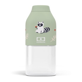 Monbento Lahev Monbento Positive Mini Raccoon 330 ml, zelená barva, plast