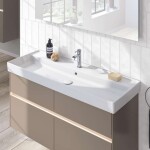 VILLEROY & BOCH - Collaro Umyvadlo nábytkové 120x47 cm, s přepadem, otvor pro baterii, CeramicPlus, Stone White 4A33C5RW