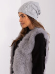 Dámská čepice AT CZ 23250.61P Šedá vzor - FPrice šedá vzor one size