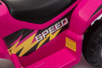 Mamido Dětská elektrická čtyřkolka pro nejmenší Speed Junior 6V 7Ah růžová