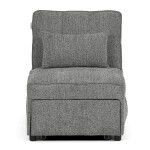 Rozkládací křeslo, šedá, látka, ASB-C3210 GREY2