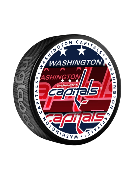 Inglasco / Sherwood Puk Washington Capitals Medallion Souvenir Collector Puck