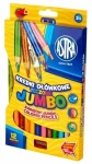 ASTRA Duhové pastelky Jumbo 12ks s ořezávátkem (127298)