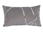 Dekorační polštář Vanessa 30x50 cm, stříbrný