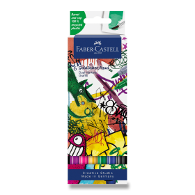 Popisovače Faber-Castell Goldfaber Aqua Dual Marker Graffiti - sada 6 barev