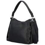 Trendy dámská koženková kabelka na rameno Magdalena, černá