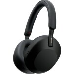 Sony WH-1000XM5 Headset uzavřená (Over Ear) Bluetooth® stereo černá High-Resolution Audio, Redukce šumu mikrofonu, Potlačení hluku Indikátor nabití, headset,