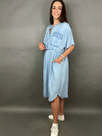 HOSH Košilové šaty Tamira Velikost: UNI, Barva: Světle modrá
