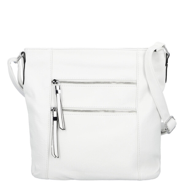 Trendy dámská koženková crossbody kabelka Truda, bílá