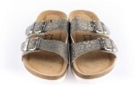 Domácí obuv Best Feet 213-12-98 stříbrná Velikost: