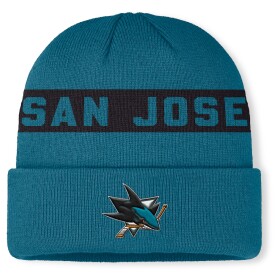 Fanatics Pánská zimní čepice San Jose Sharks NHL Authentic Pro A/Cap Cuffed Beanie