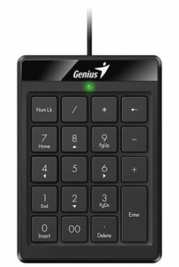 GENIUS NumPad 110 černá / Drátová numerická klávesnice / USB / slim design (31300016400)