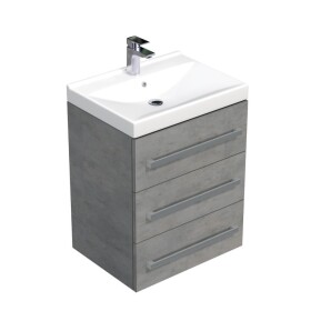 Koupelnová skříňka s umyvadlem SAT Cube Way 60x76,5x46 cm beton mat CUBE46603BEVER CUBE46603BEVER