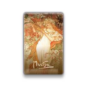Magnet Alfons Mucha Jaro, 54 85 mm