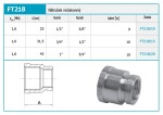 NOVASERVIS - Nátrubek redukovaný 1/2"x3/8" FT218/10