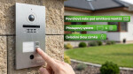EVOLVEO DoorPhone ID-2, 2drátový videotelefon pro dva byty s RFID, otiskem prstu a podporou ONVIF kamer