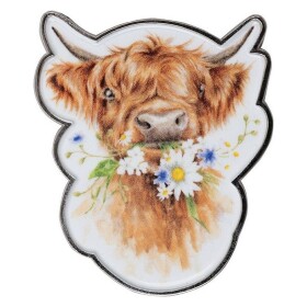 Kovová brož Wrendale Designs Daisy Coo - Kráva