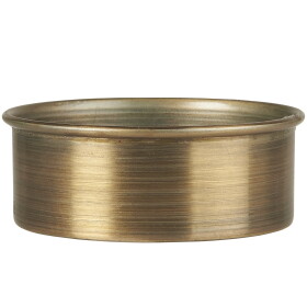Ib Laursen Tácek pod svíčku Rustic Gold Ø 8,5 cm, zlatá barva, kov