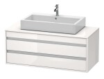 DURAVIT - Ketho Umyvadlová skříňka 50x120x55 cm, 2 zásuvky, lesklá bílá KT665602222