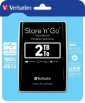 Verbatim Store 'n' Go USB 3.0 2TB černá / Externí HDD / 2.5/ USB 3.0 / 5 400 ot-min (53177)