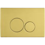 CERANO - Kompletní WC set Profi/Cronus Standard - bílá lesklá - WC tlačítko Duo/Zlatá - předstěnová instalace - 59,3x38,4 CER-213039