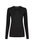 Dámské merino tričko s dlouhým rukávem ICEBREAKER Wmns 125 ZoneKnit LS Crewe, Black velikost: S