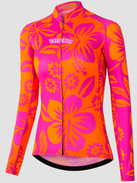 Cyklodres CYCOLOGY Summer Oahu, dámský, dlouhý rukáv (Motiv Oahu, velikost XS)