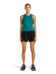 Dámské merino tílko ICEBREAKER Wmns 150 Active Cropped Bra-Tank, Tidal Teal velikost: S