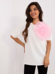 Halenka LK BZ 509686.92 bílá růžová L/XL