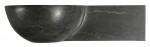 SAPHO - BLOK kamenné umývátko 40x23cm, antracit 2401-32