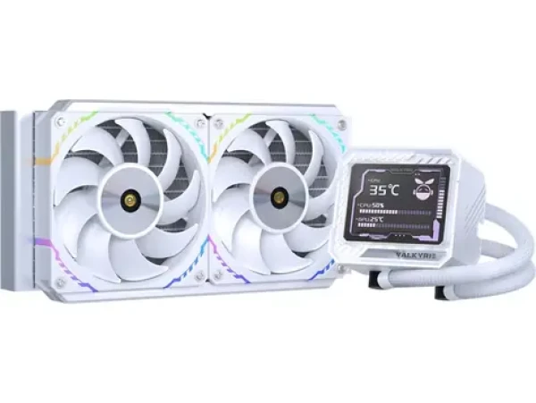 Valkyrie VK-AIOV240W bílá / AIO vodní chladič CPU / 2x 120 mm / 29.5dB / AMD + Intel (VK-AIOV240W)