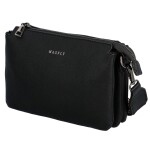 Trendy koženková dámská crossbody kabelka Carisa, černá