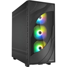 Sharkoon Rebel C80M RGB černá / ATX / 2x USB 3.2 / 1x USB-C / 4x 120mm / bez zdroje (4044951041145)