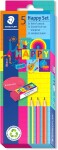 Staedtler Staedtler, 61 SC3 HA, Happy set, sada školních pomůcek, mix barev, 5 ks