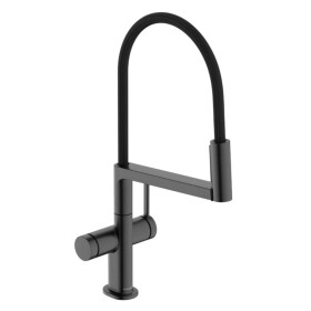 HANSGROHE - Talis Select M54 PowderSpray Dřezová baterie s flexibilním ramenem a sprškou, EcoSmart, kartáčovaný černý chrom 72861340