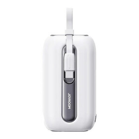 Joyroom JR-L013 Colorful bílá / Power Bank / 10000mAh / 12W / kabel USB-C a Lightning / 1x USB-C / 3 A (JR-L013 White)