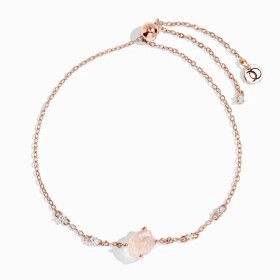 Royal Fashion náramek 14k zlato Vermeil DR24372B-ROSEGOLD-ROSEQUARTZ-TOPAZ
