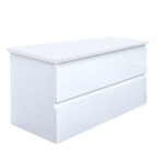 Koupelnová skříňka s krycí deskou SAT B-Way 99x50x45 cm bílá lesk BWAY2100WDESK BWAY2100WDESK