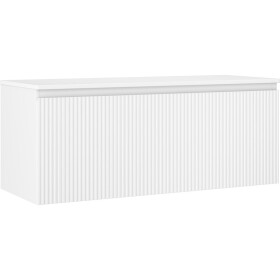 MEXEN/S - Rivel koupelnová skříňka pod umyvadlo 120 cm s deskou, 1 šuplík, reliéf , bílá mat 91A20-12047-1-BFC01