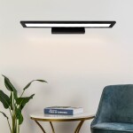 LED koupelnové osvětlení 60CM APP840-1W - černé placaté OSW-06665