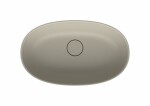 Umyvadlo na desku SAT Aula 60x36 cm béžová mat bez otvoru pro baterii, bez přepadu SATAU6036BE SATAU6036BE