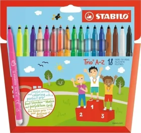 STABILO® Trio A-Z - 18 ks sada - 18 různých barev (378/1-18-01)