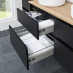 Mereo Opto, koupelnová skříňka 120 cm, černá CN943SN