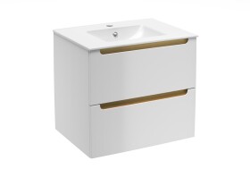 Koupelnová skříňka s umyvadlem Naturel Stilla 60x60x45 cm bílá STILLAD06056U1 STILLAD06056U1