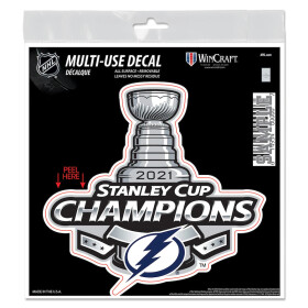 Fanatics Samolepka Tampa Bay Lightning NHL 2021 Stanley Cup Champions 6'' x 6'' Repositionable Decal% 1 ks