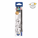 Carioca trojhranná tužka Black, 2/HB, 12 ks