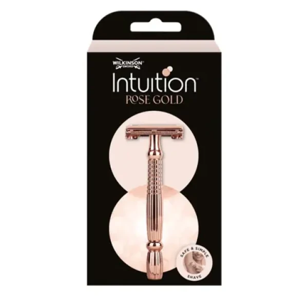 Wilkinson Intuition Double Edge Rose Gold Razor dámský kovový strojek Classic + 10 žiletek (WVSD001)