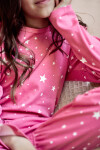 Zateplené dívčí pyžamo Erika růžové pro model 18836649 - Taro Barva: růžová, Velikost: 146