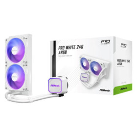 ASROCK Vodní chladič Pro White 240 ARGB, 2x120mm, LGA1851, AM5, bílá EDF_1883124