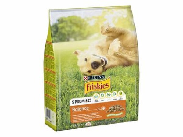 Friskies P Balance 3kg / Kompletní krmivo pro dospělé psy všech plemen (7613034230522)